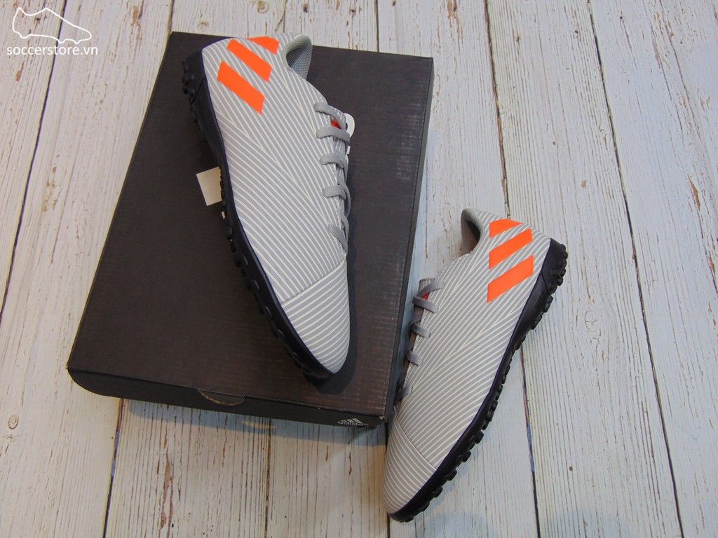 Adidas Nemeziz 19.4 TF - Grey/ Solar Orange/ Chalk- EF8294