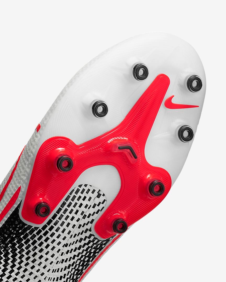 Nike Mercurial Vapor XIII AG Pro- White/ Laser Crimson/ Black AT7895-160