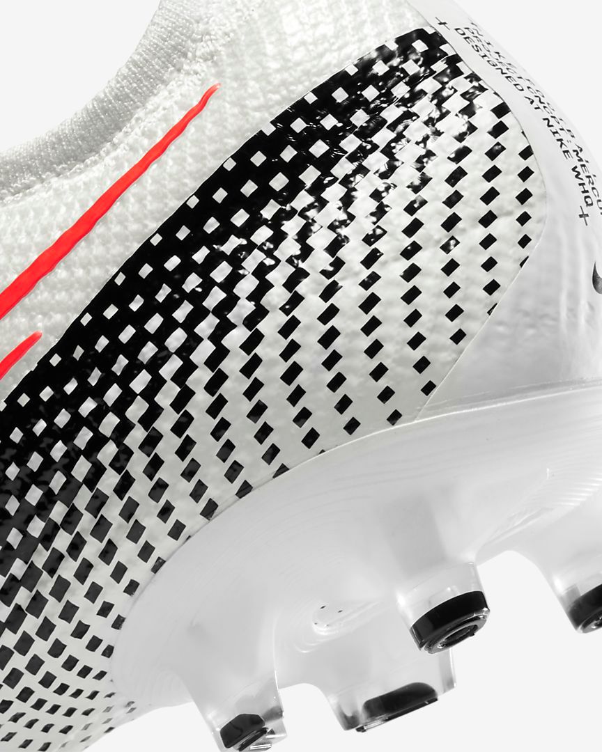 Nike Mercurial Vapor XIII AG Pro- White/ Laser Crimson/ Black AT7895-160