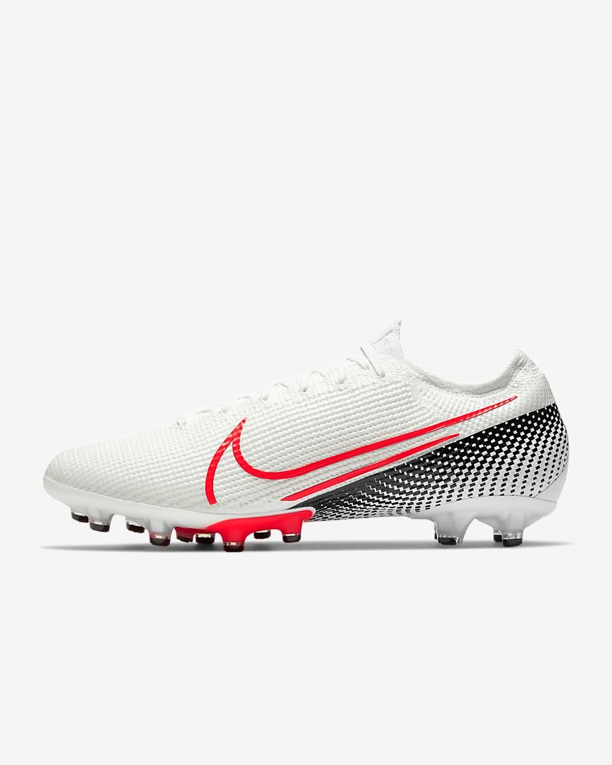 Nike Mercurial Vapor XIII AG Pro- White/ Laser Crimson/ Black AT7895-160