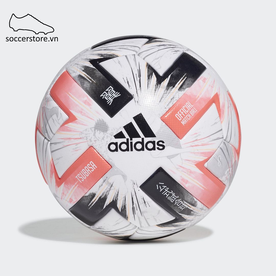Bóng Adidas Captain Tsubasa Pro Football OMB- White/ Signal Pink/ Black/ Light Flash Orange FS0362