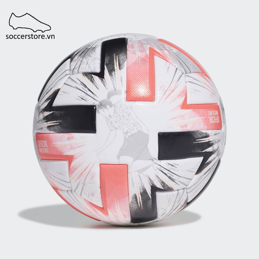 Bóng Adidas Captain Tsubasa Pro Football OMB- White/ Signal Pink/ Black/ Light Flash Orange FS0362