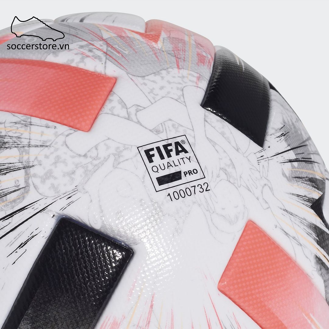 Bóng Adidas Captain Tsubasa Pro Football OMB- White/ Signal Pink/ Black/ Light Flash Orange FS0362