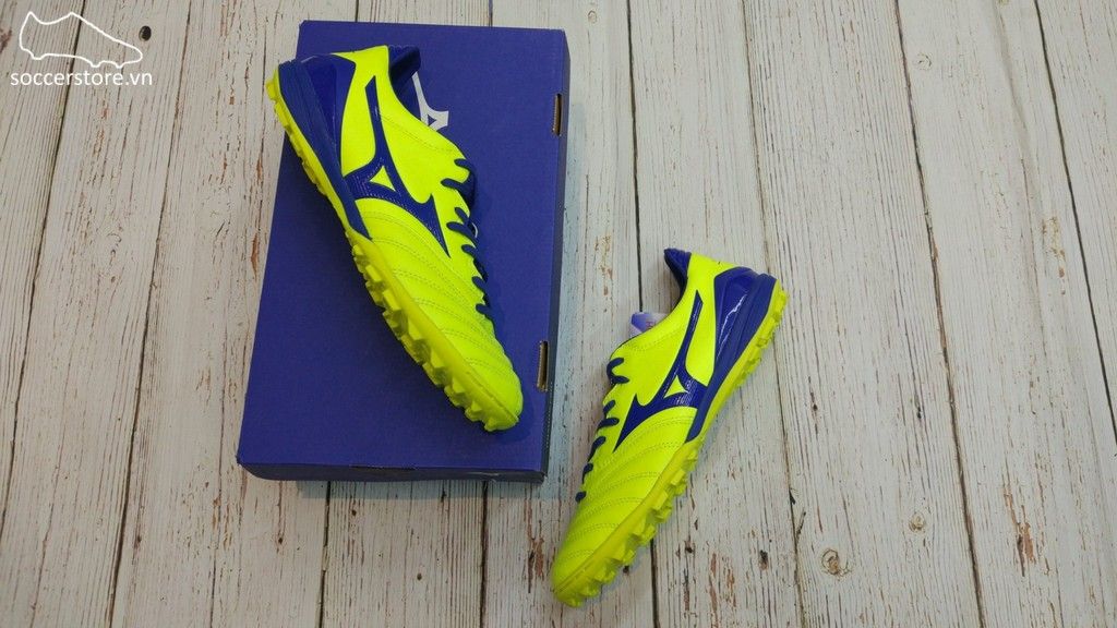Mizuno Morelia Neo KL II AS TF- Solar Yellow/ Deep Ocean P1GD205825