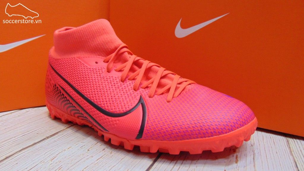 Nike Mercurial Superfly VII Academy TF- Laser Crimson/ Black AT7978-606