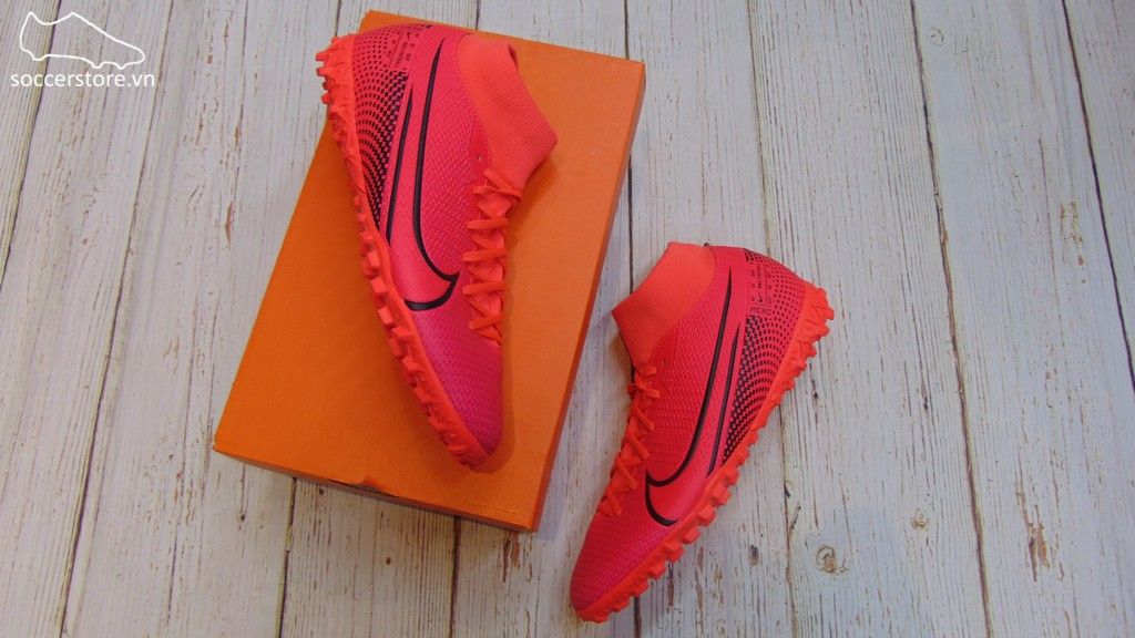 Nike Mercurial Superfly VII Academy TF- Laser Crimson/ Black AT7978-606
