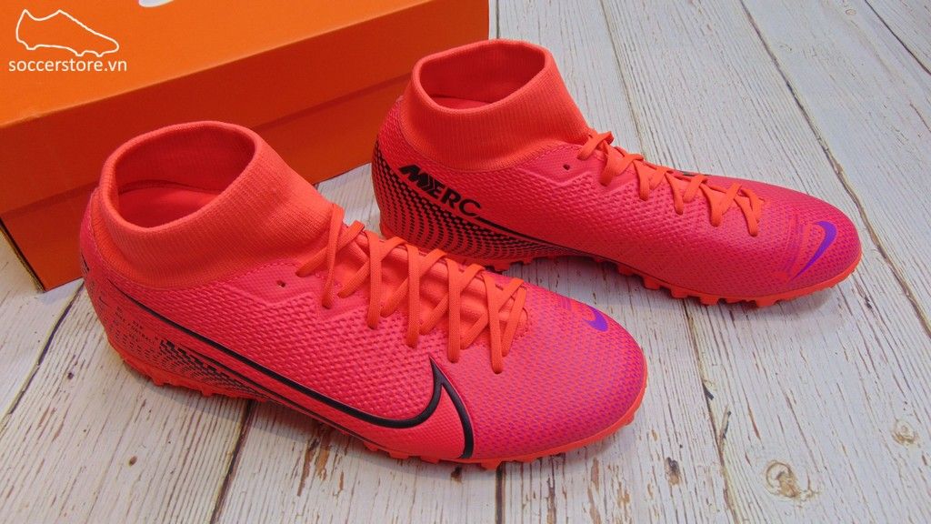 Nike Mercurial Superfly VII Academy TF- Laser Crimson/ Black AT7978-606