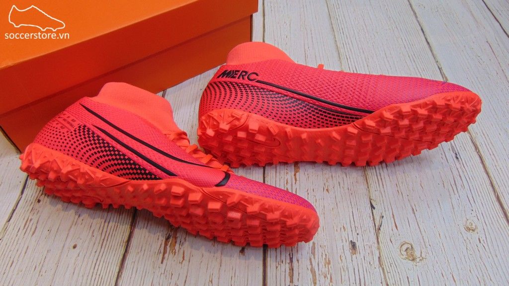 Nike Mercurial Superfly VII Academy TF- Laser Crimson/ Black AT7978-606