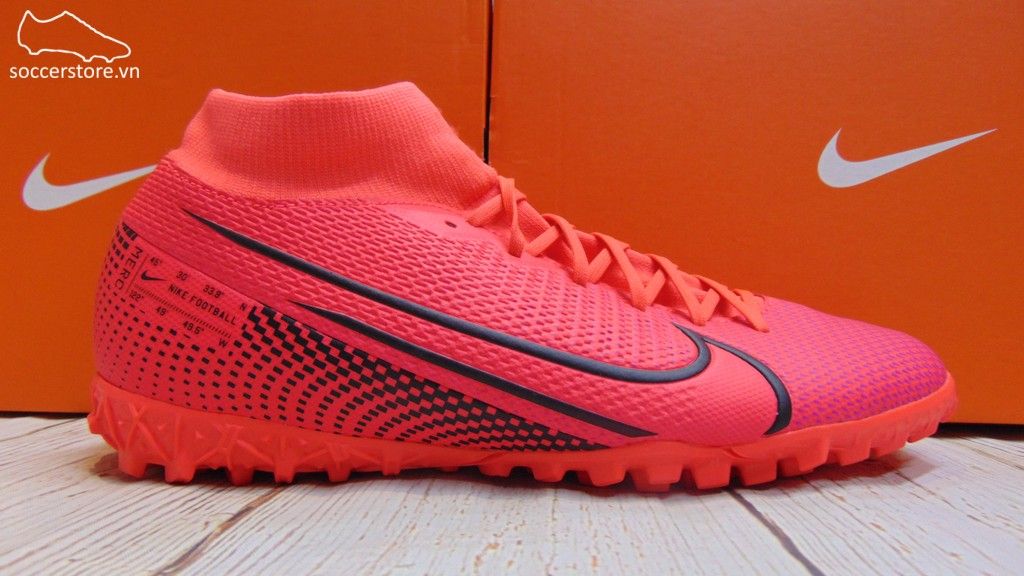 Nike Mercurial Superfly VII Academy TF- Laser Crimson/ Black AT7978-606