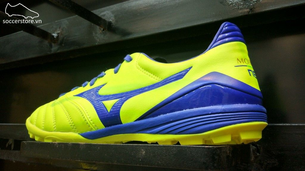 Mizuno Morelia Neo KL II AS TF- Solar Yellow/ Deep Ocean P1GD205825