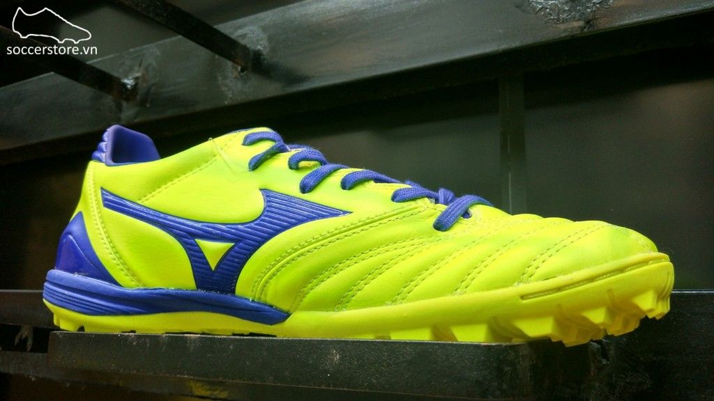 Mizuno Morelia Neo KL II AS TF- Solar Yellow/ Deep Ocean P1GD205825