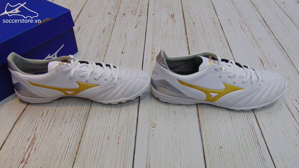 Mizuno Morelia Neo KL II AS- Core White / Gold / Grey Six - P1GD205850