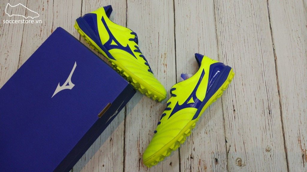 Mizuno Morelia Neo KL II AS TF- Solar Yellow/ Deep Ocean P1GD205825