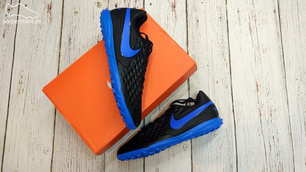 Nike Tiempo Legend VIII Club TF - Black/ Blue Hero AT6109-004