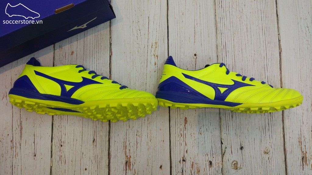Mizuno Morelia Neo KL II AS TF- Solar Yellow/ Deep Ocean P1GD205825