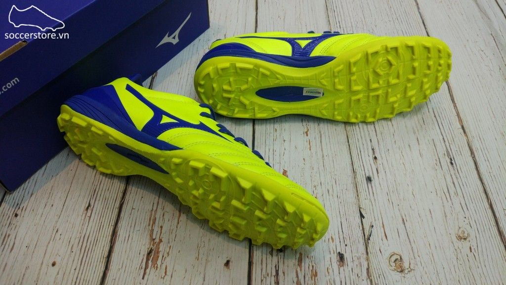 Mizuno Morelia Neo KL II AS TF- Solar Yellow/ Deep Ocean P1GD205825