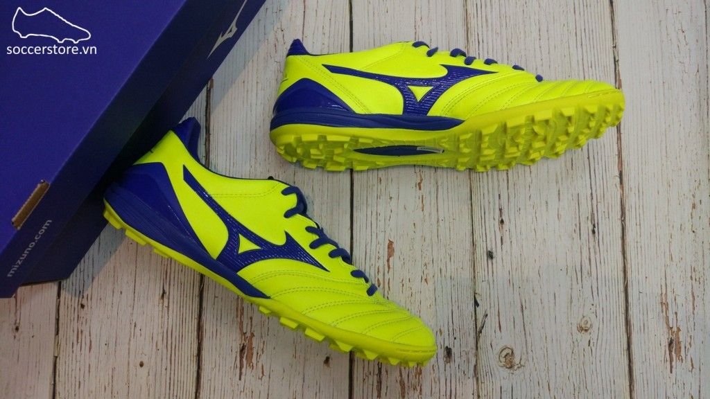 Mizuno Morelia Neo KL II AS TF- Solar Yellow/ Deep Ocean P1GD205825