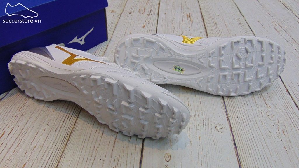 Mizuno Morelia Neo KL II AS- Core White / Gold / Grey Six - P1GD205850