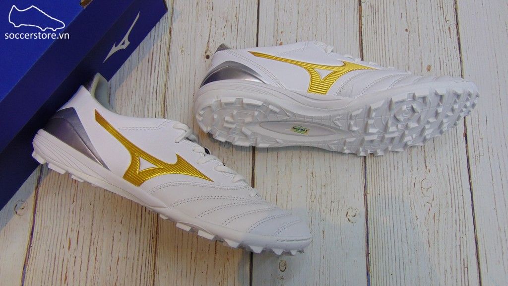 Mizuno Morelia Neo KL II AS- Core White / Gold / Grey Six - P1GD205850