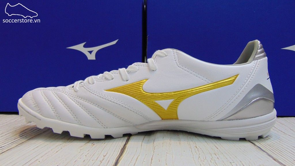 Mizuno Morelia Neo KL II AS- Core White / Gold / Grey Six - P1GD205850