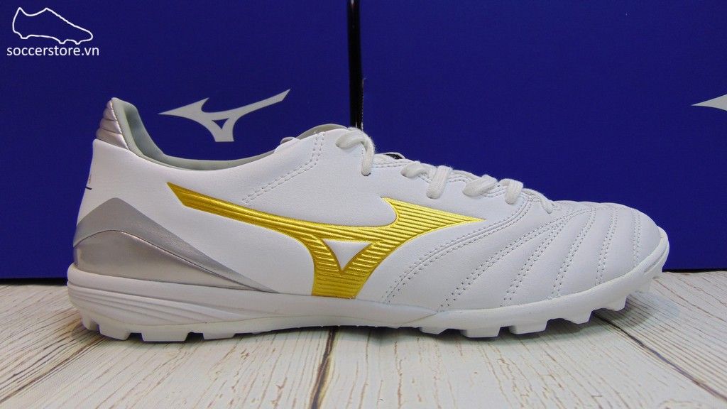 Mizuno Morelia Neo KL II AS- Core White / Gold / Grey Six - P1GD205850