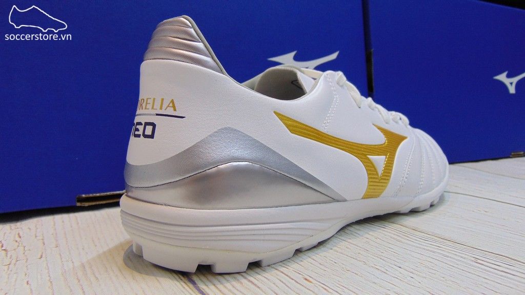 Mizuno Morelia Neo KL II AS- Core White / Gold / Grey Six - P1GD205850