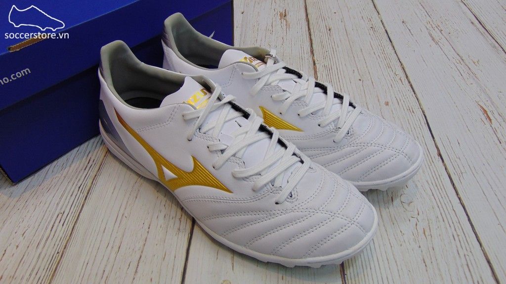 Mizuno Morelia Neo KL II AS- Core White / Gold / Grey Six - P1GD205850