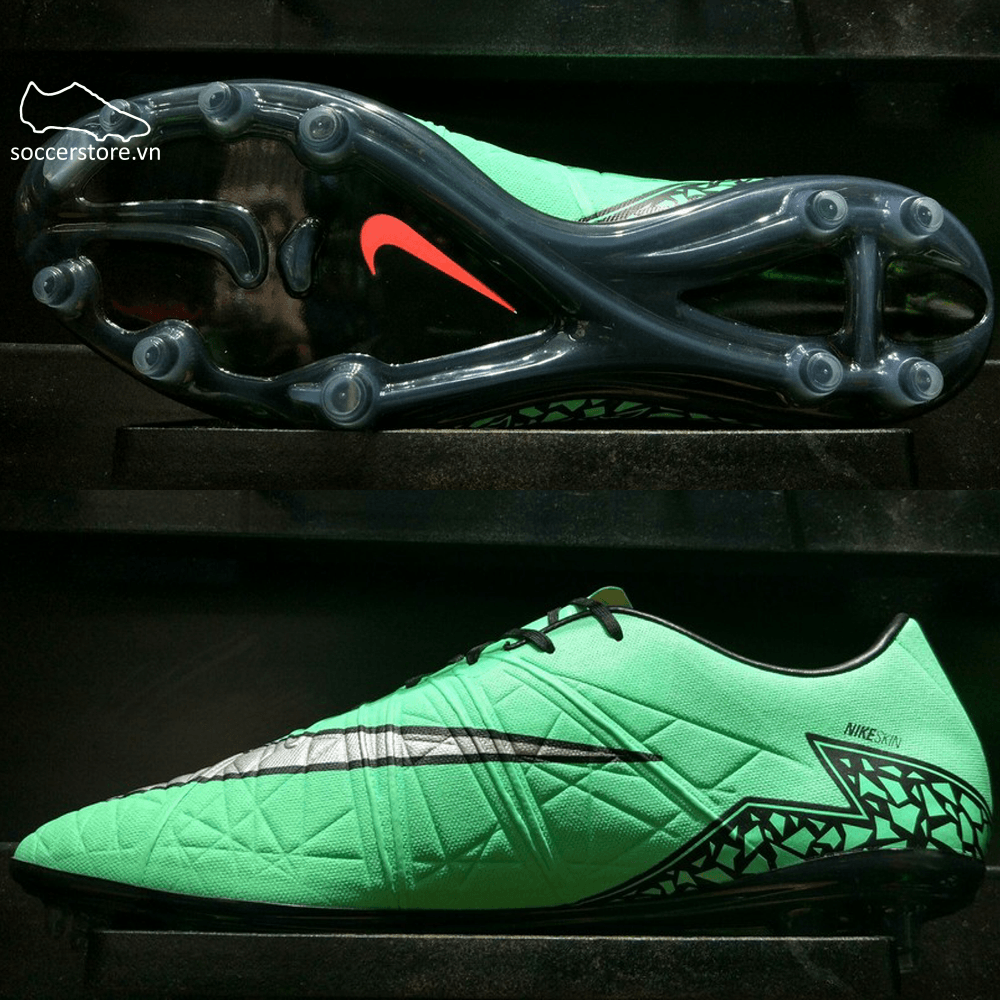 Nike Hypervenom Phinish II FG- Green Glow/ Metallic Silver/ Hyper Orange/ Black 749901-309