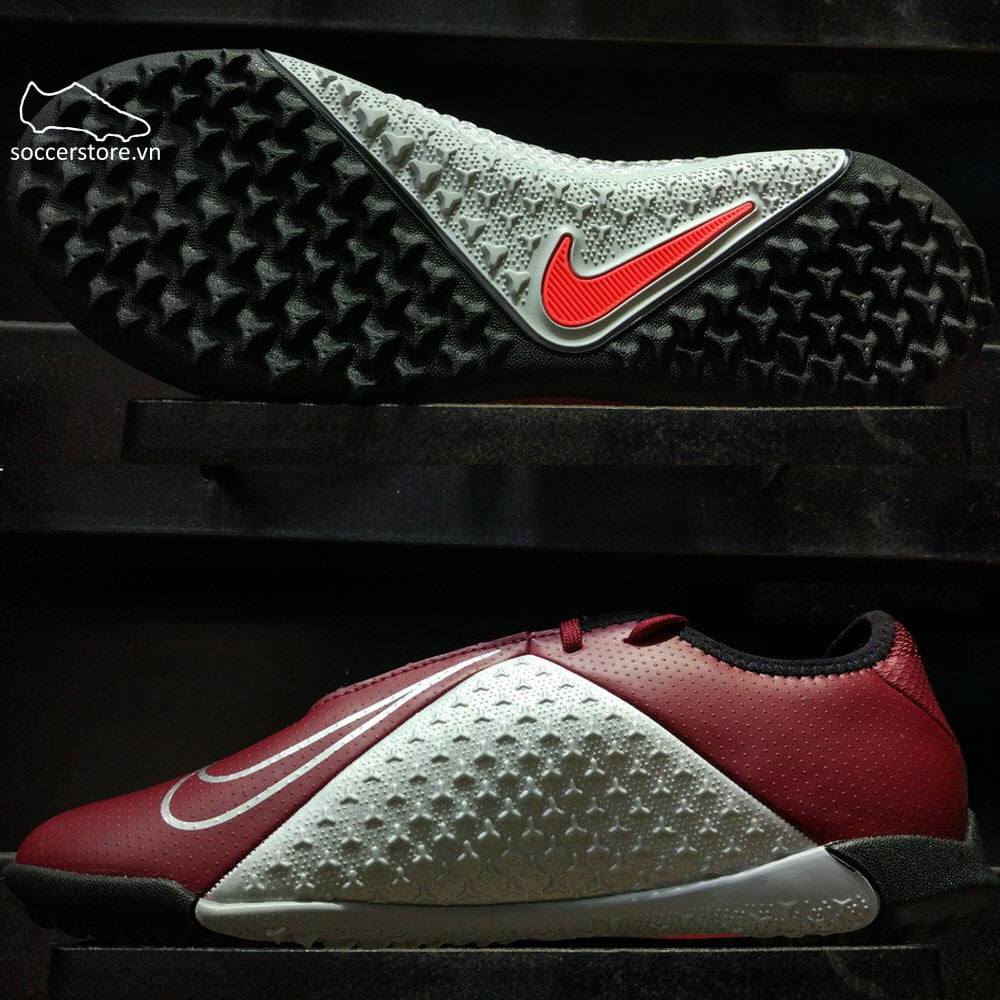Nike Phantom VSN Academy TF- Team Red/ Metallic Dark Grey/ Metallic Silver AO3223-606