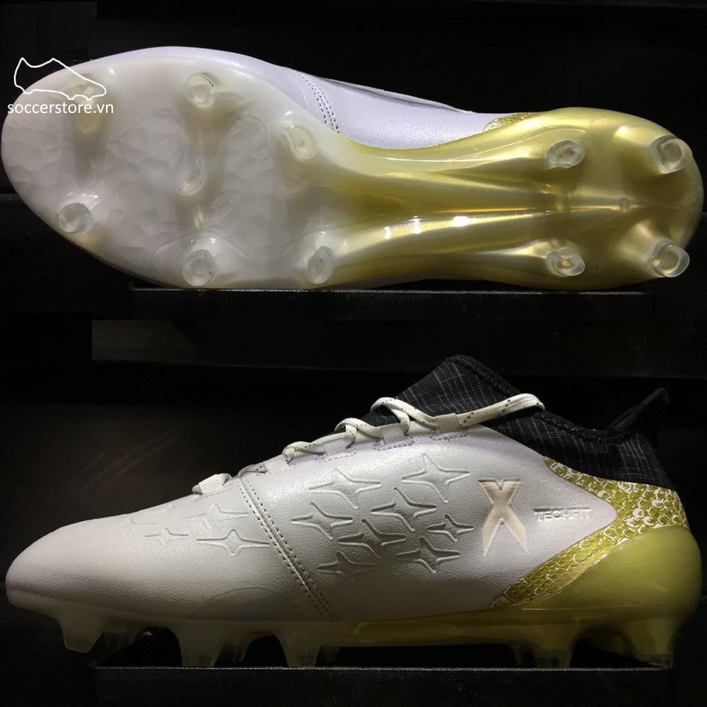 Adidas X 16.1 FG/AG- White/ Core Black/ Gold Metallic S81944