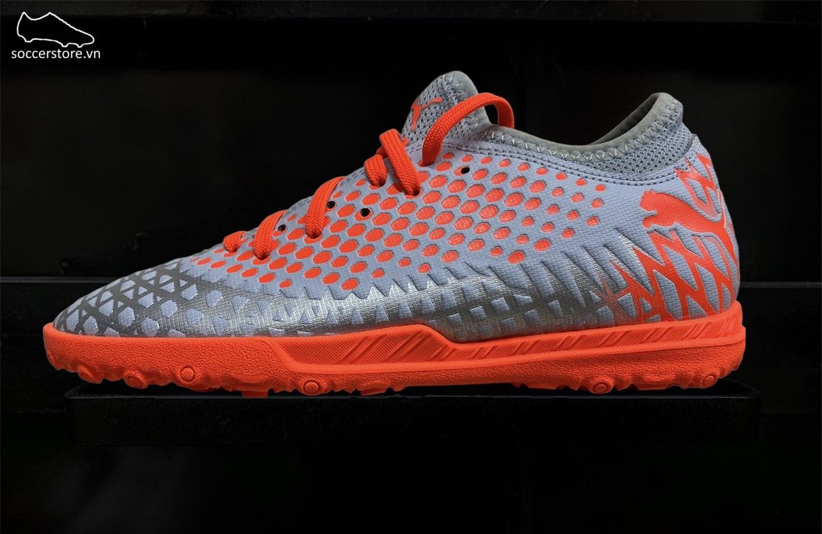 Puma Future 4.4 TF kids - Grey / Orange / Silver - 105699-01