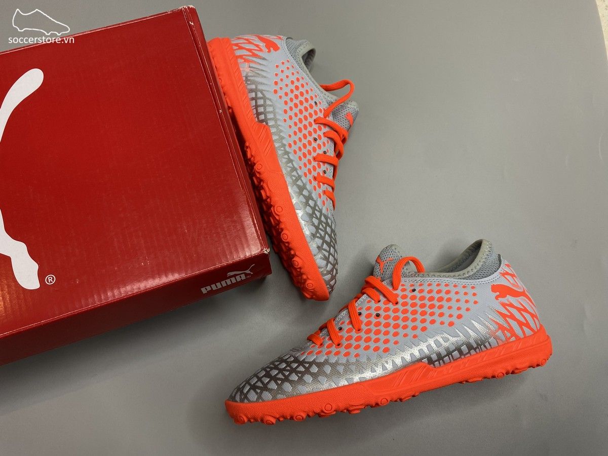 Puma Future 4.4 TF kids - Grey / Orange / Silver - 105699-01