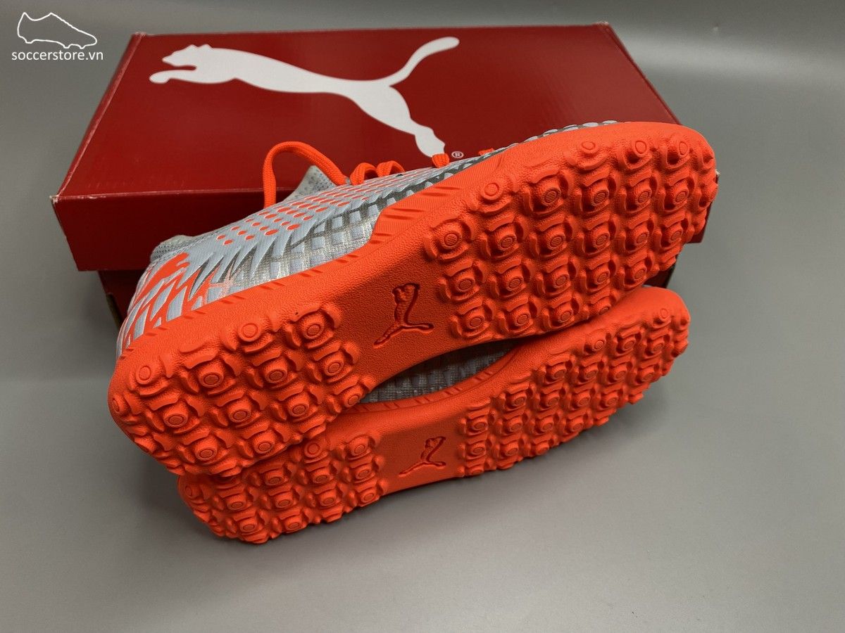 Puma Future 4.4 TF kids - Grey / Orange / Silver - 105699-01