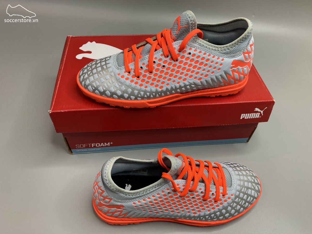Puma Future 4.4 TF kids - Grey / Orange / Silver - 105699-01