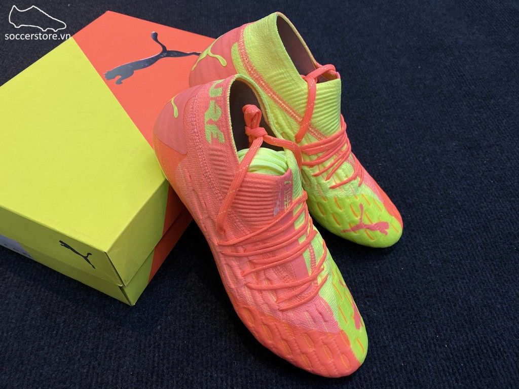 Puma Future 5.1 Netfit FG/AG/MG Rise pack – Energy Peach/ Fizzy Yellow 105931-01