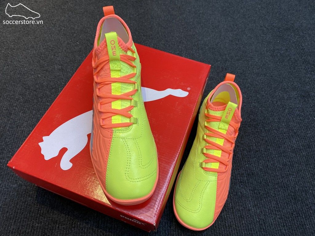 Puma One 20.3 TT/TF Rise pack- Energy Peach/ Fizzy Yellow 105964-01