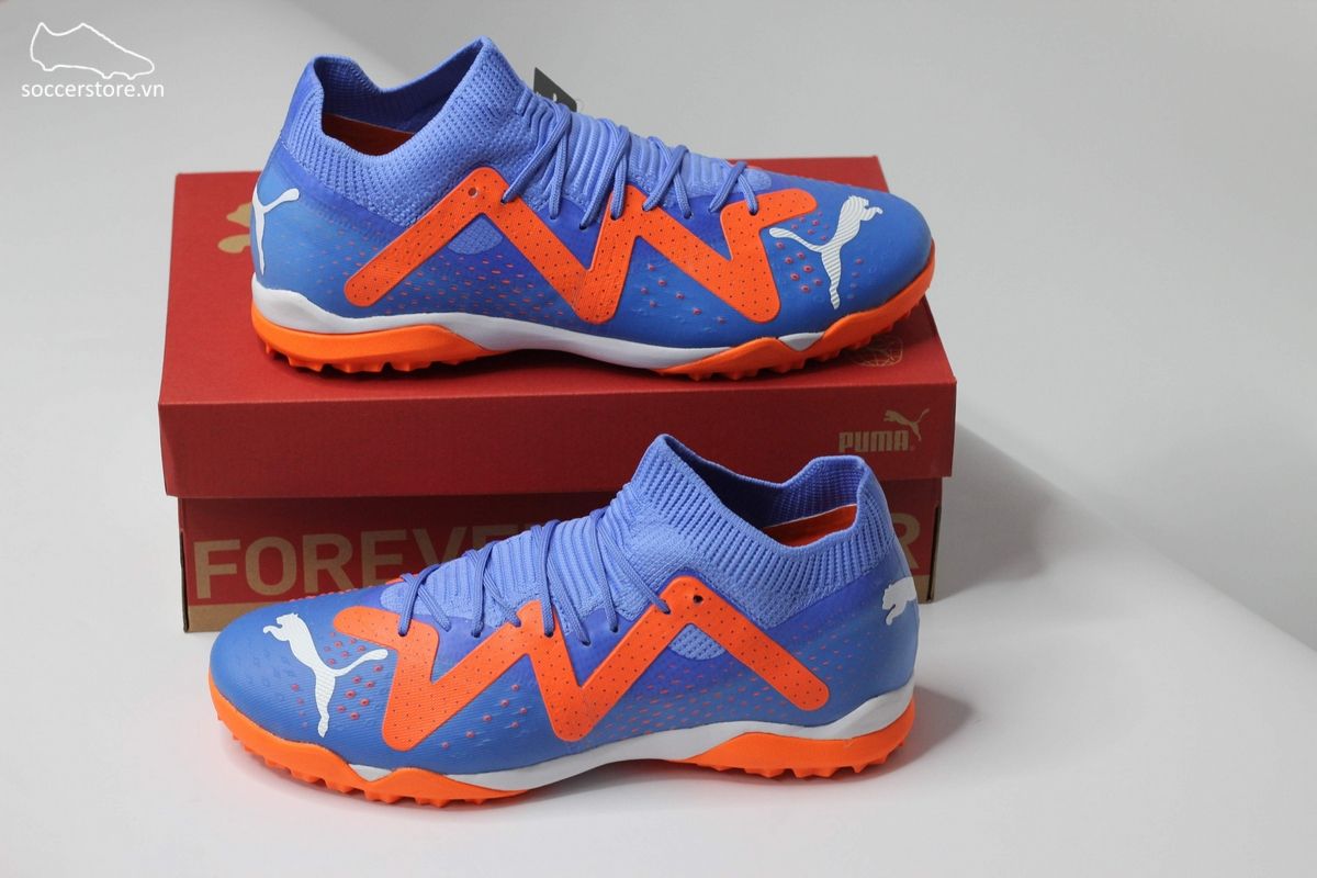 Puma Future Match TF màu xanh blue cam 107184-01