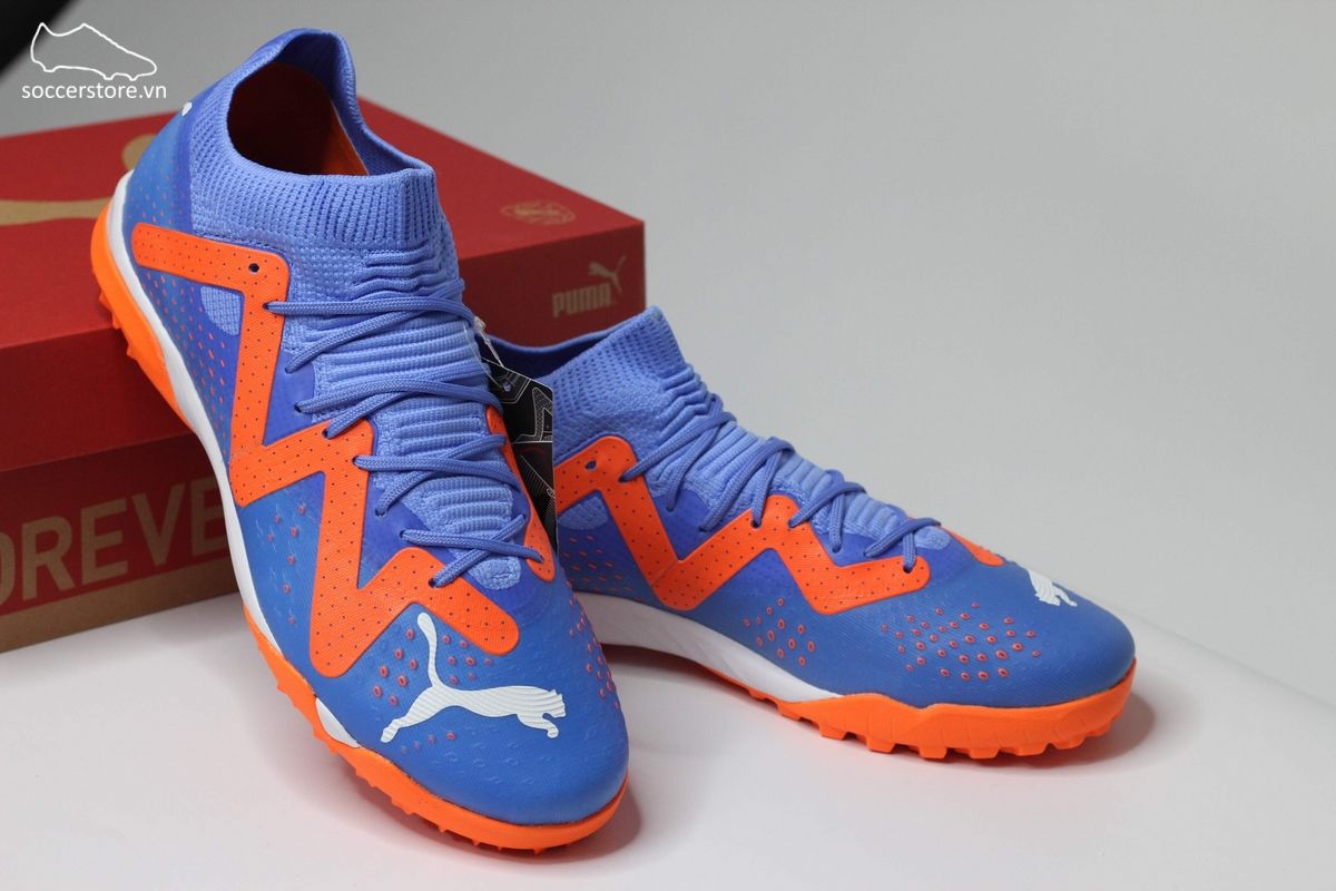 Puma Future Match TF màu xanh blue cam 107184-01