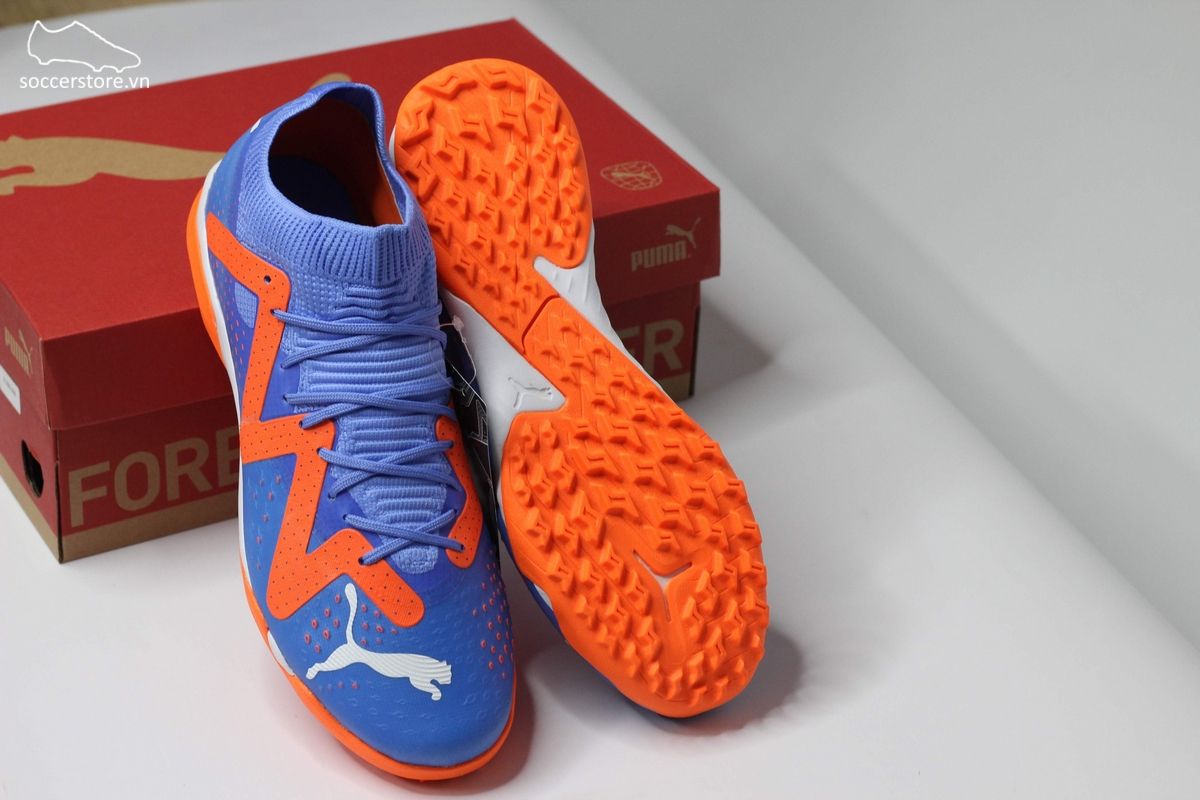 Puma Future Match TF màu xanh blue cam 107184-01