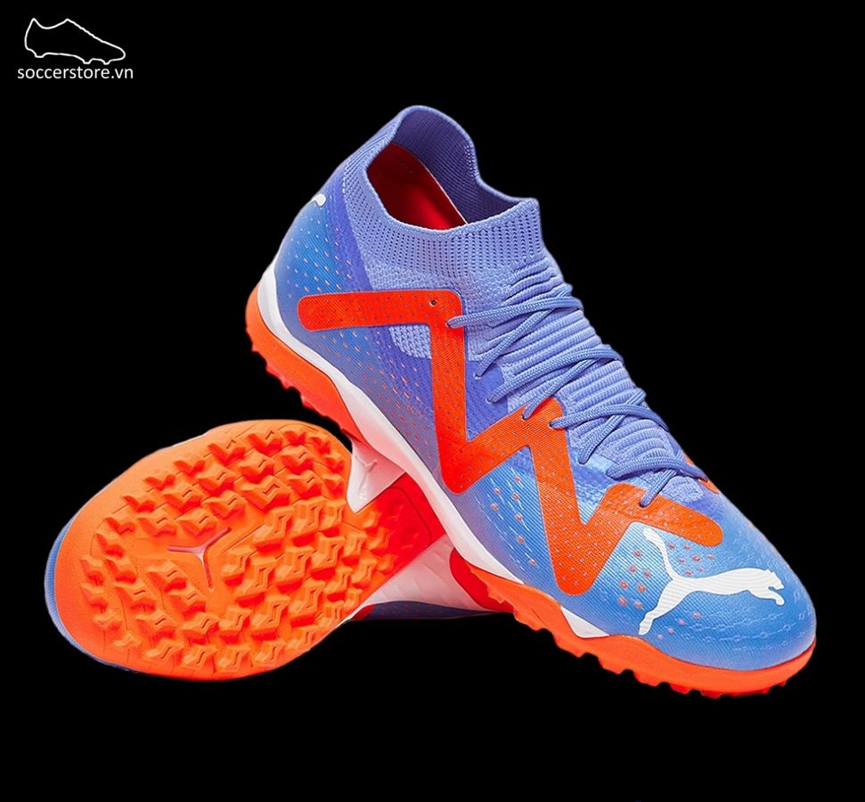 Puma Future Match TF màu xanh blue cam 107184-01