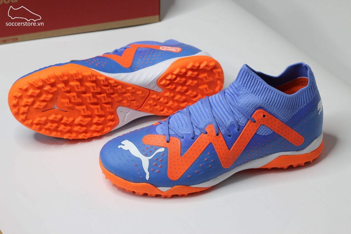 Puma Future Match TF màu xanh blue cam 107184-01