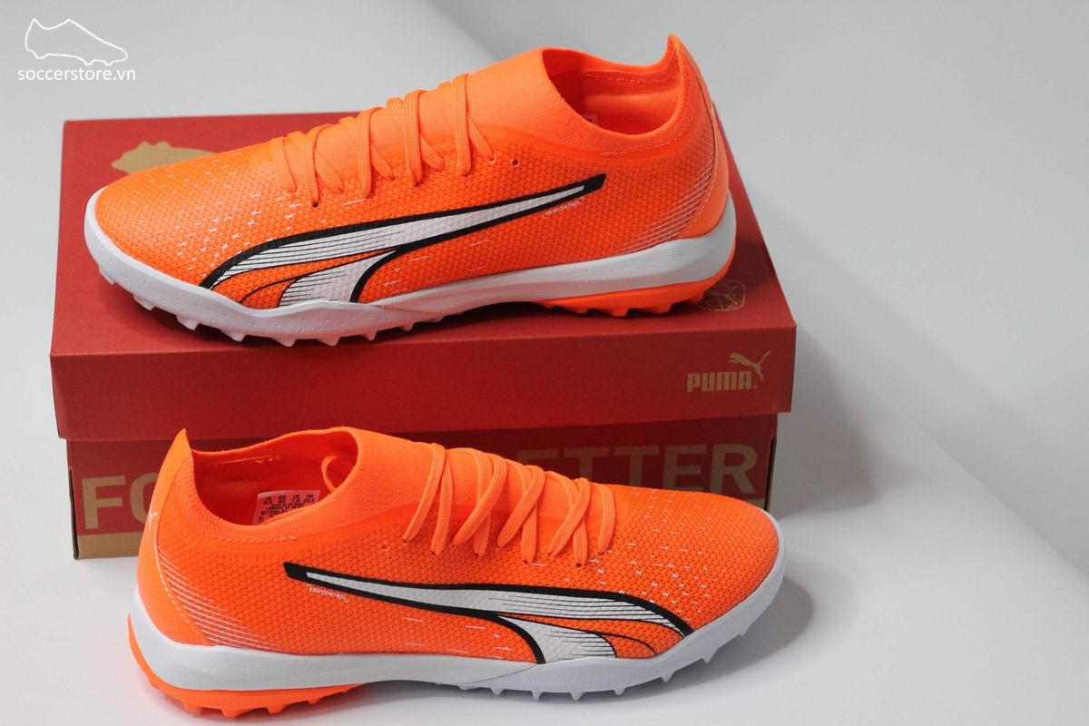 Puma Ultra Match TT TF màu cam trắng-107220-01