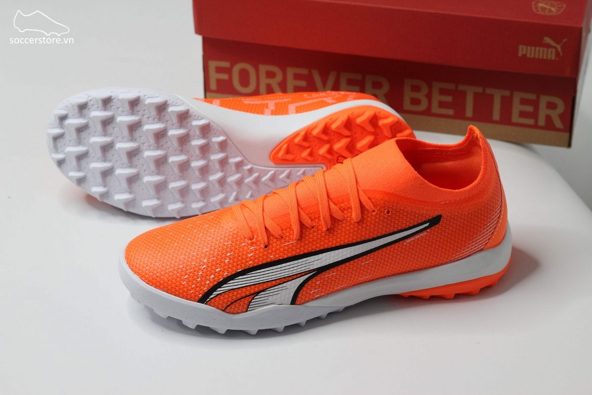 Puma Ultra Match TT TF màu cam trắng-107220-01