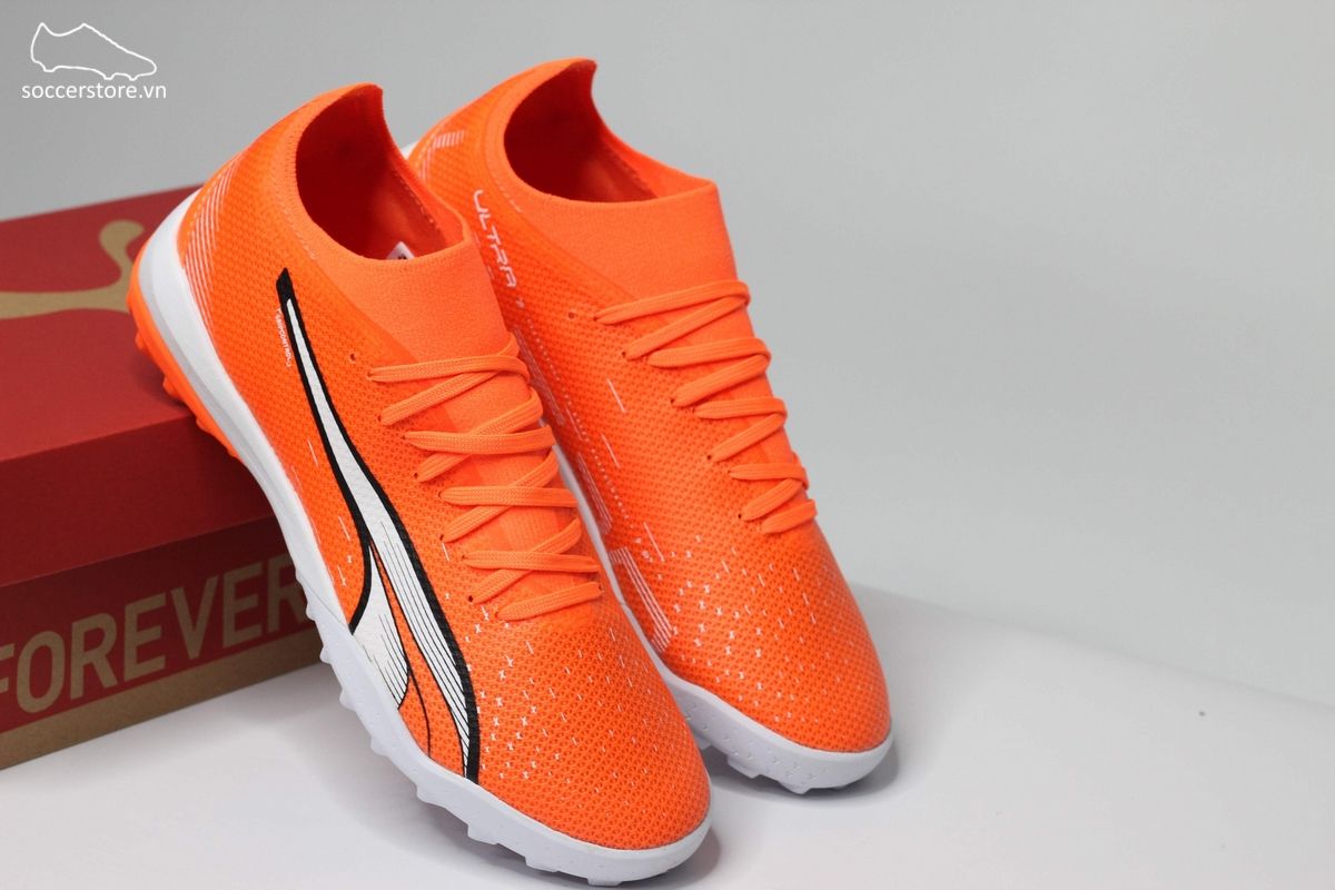 Puma Ultra Match TT TF màu cam trắng-107220-01
