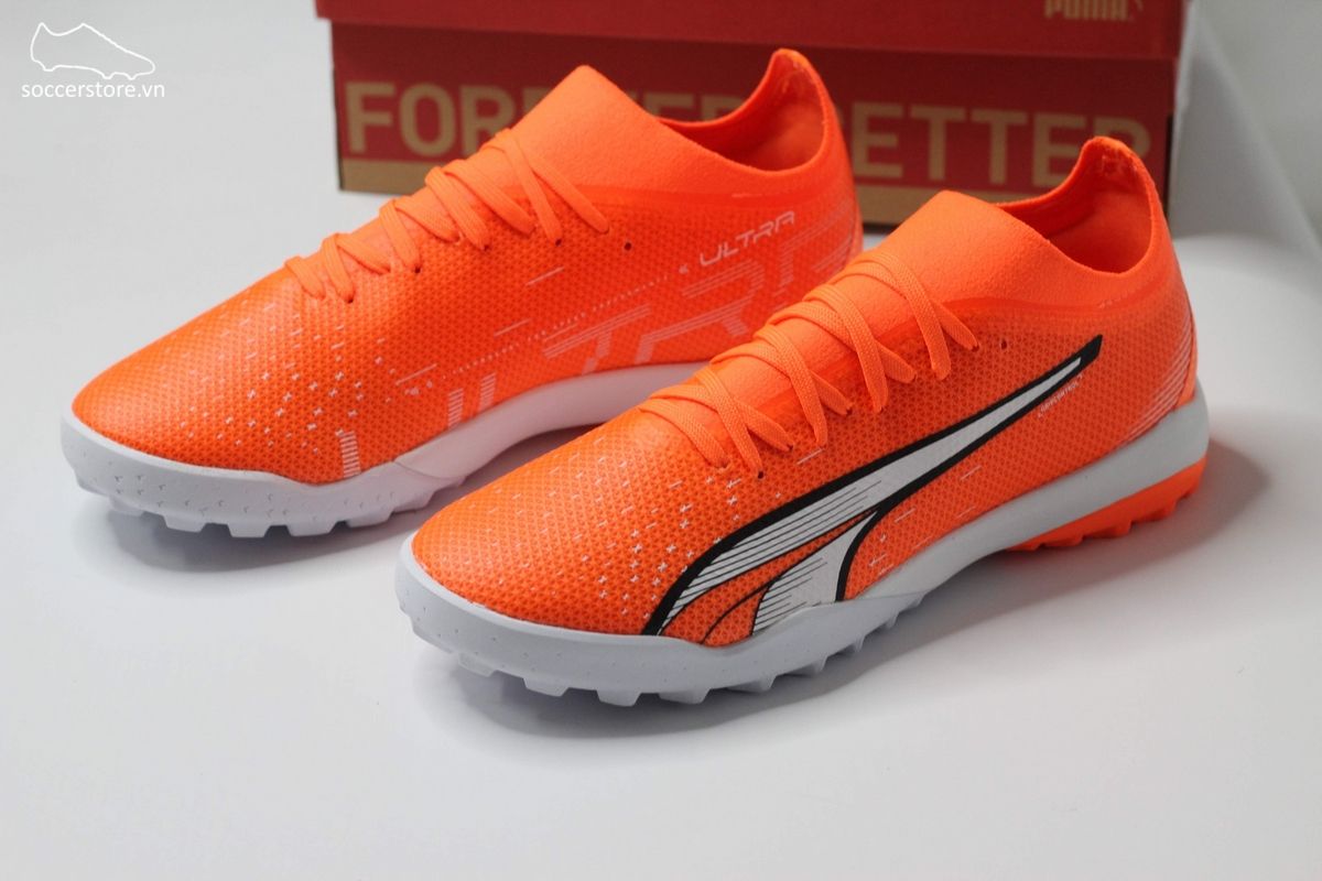 Puma Ultra Match TT TF màu cam trắng-107220-01