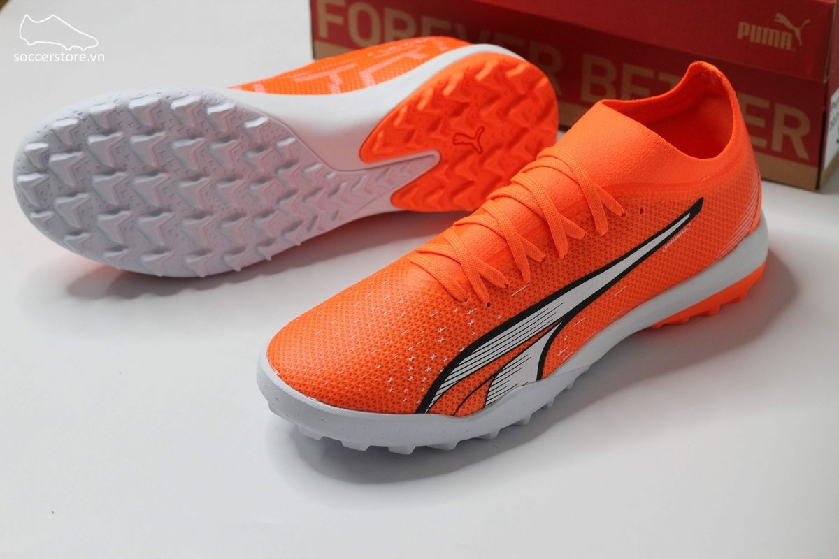 Puma Ultra Match TT TF màu cam trắng-107220-01
