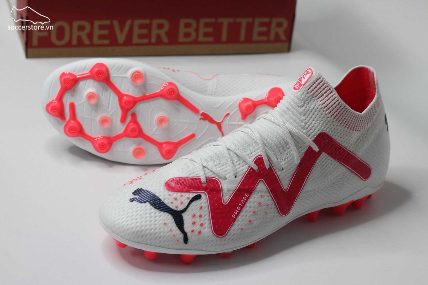 Puma Future Ultimate MG Breakthrough pack màu trắng đỏ - 107358-01