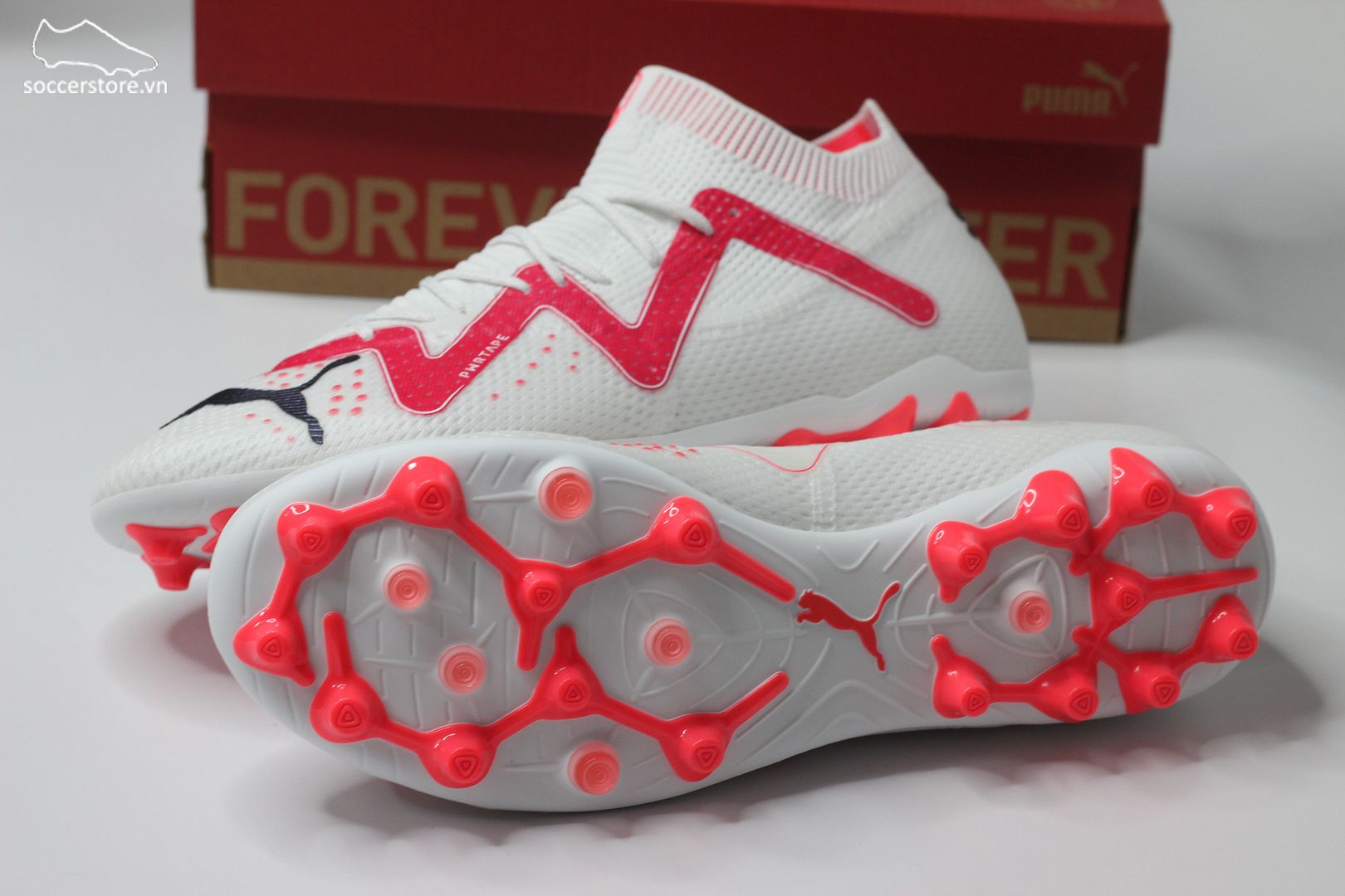 Puma Future Ultimate MG Breakthrough pack màu trắng đỏ - 107358-01