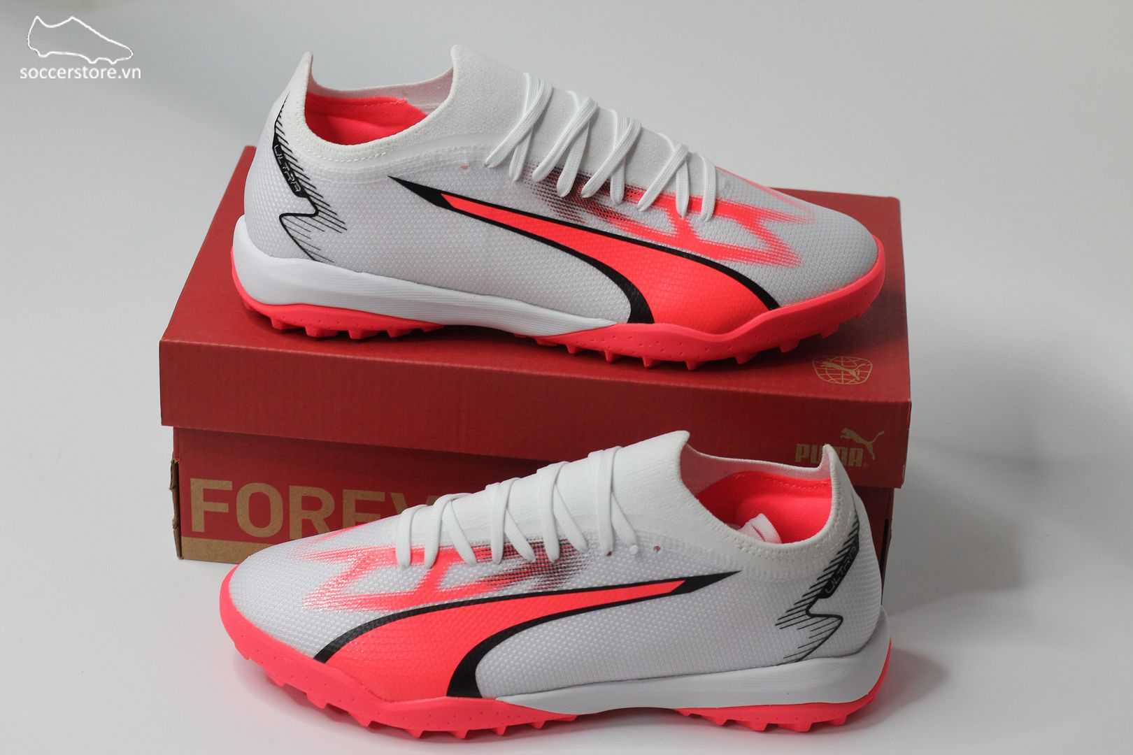 Puma Ultra Match TF Breakthrough pack màu trắng đỏ - 107521-01