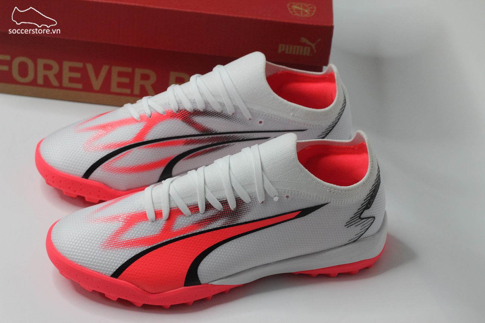 Puma Ultra Match TF Breakthrough pack màu trắng đỏ - 107521-01